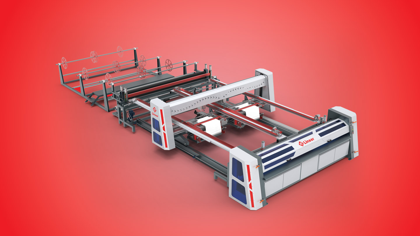 Double-Head-Double-Frame-Quilting-Machine